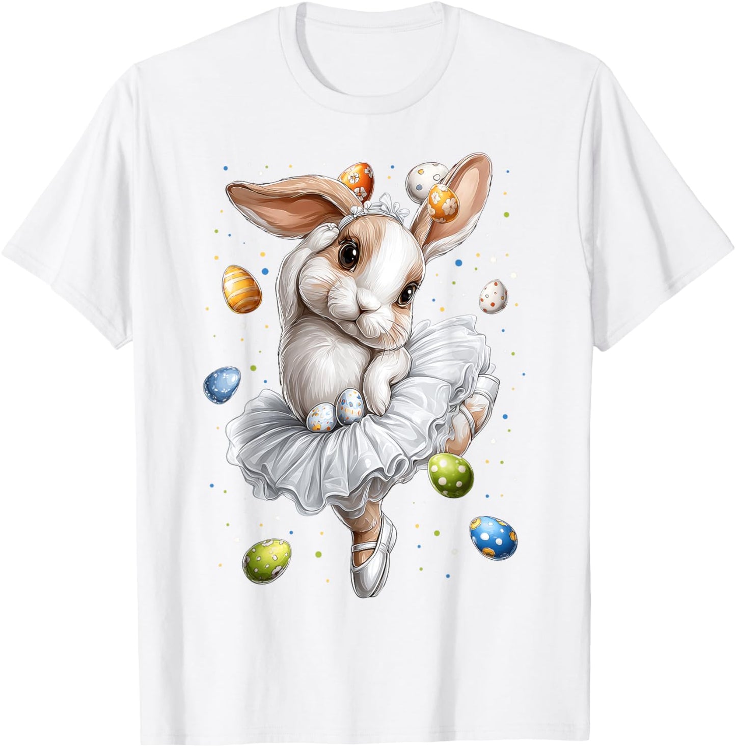 Ballerina Tanz Balletttänzerin Ostern Haseneier Hasenohren T-Shirt - T-Shirt | White