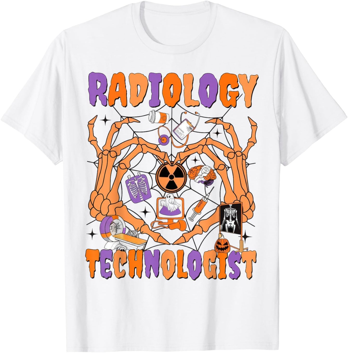 Halloween Radiology Fall Autumn RAD Tech X-ray Technologist T-Shirt - T-Shirt | White