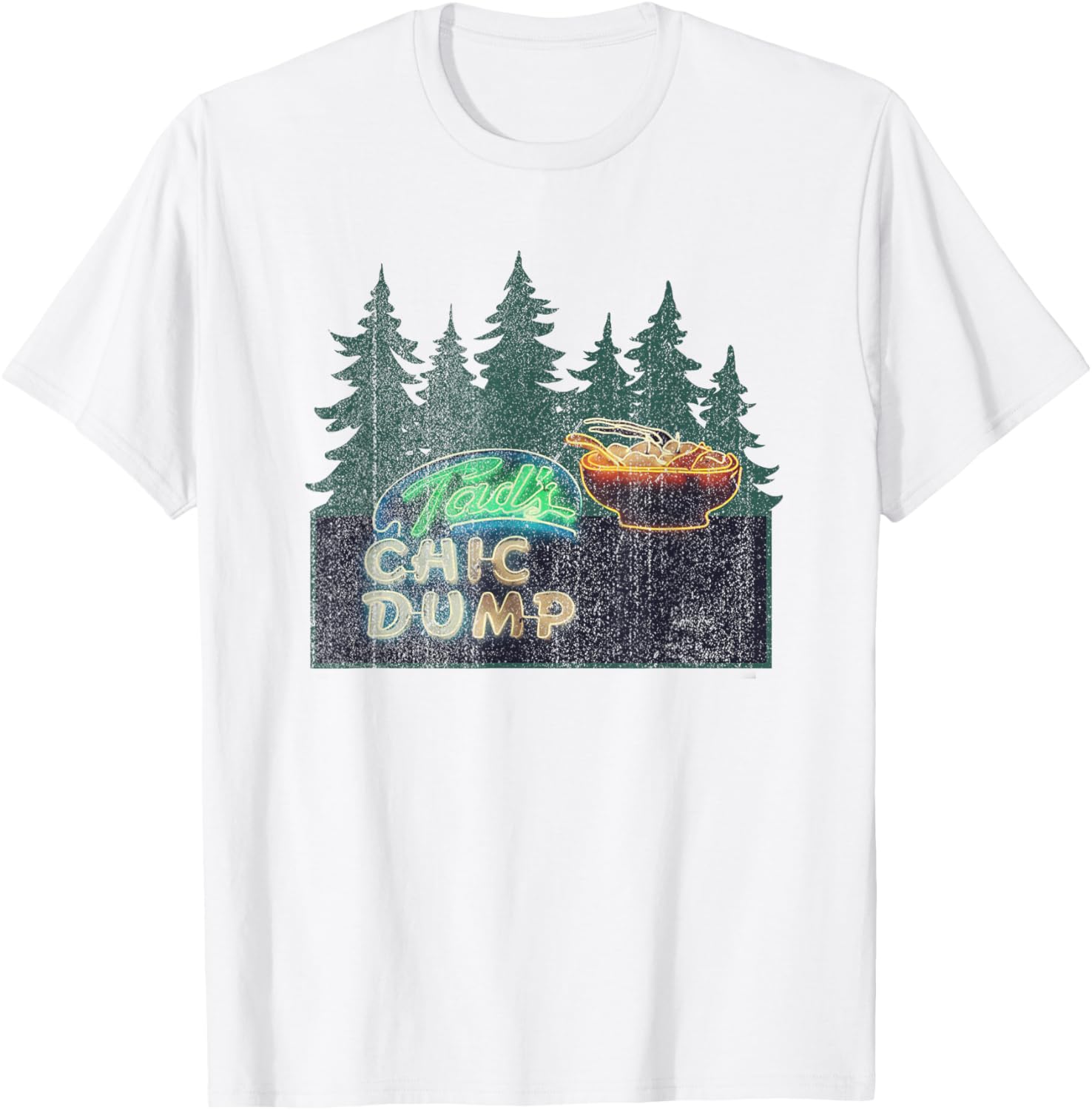 Tad's Chic Dump Funny Food Tad Chicken Dumpling T-Shirt - T-Shirt | White