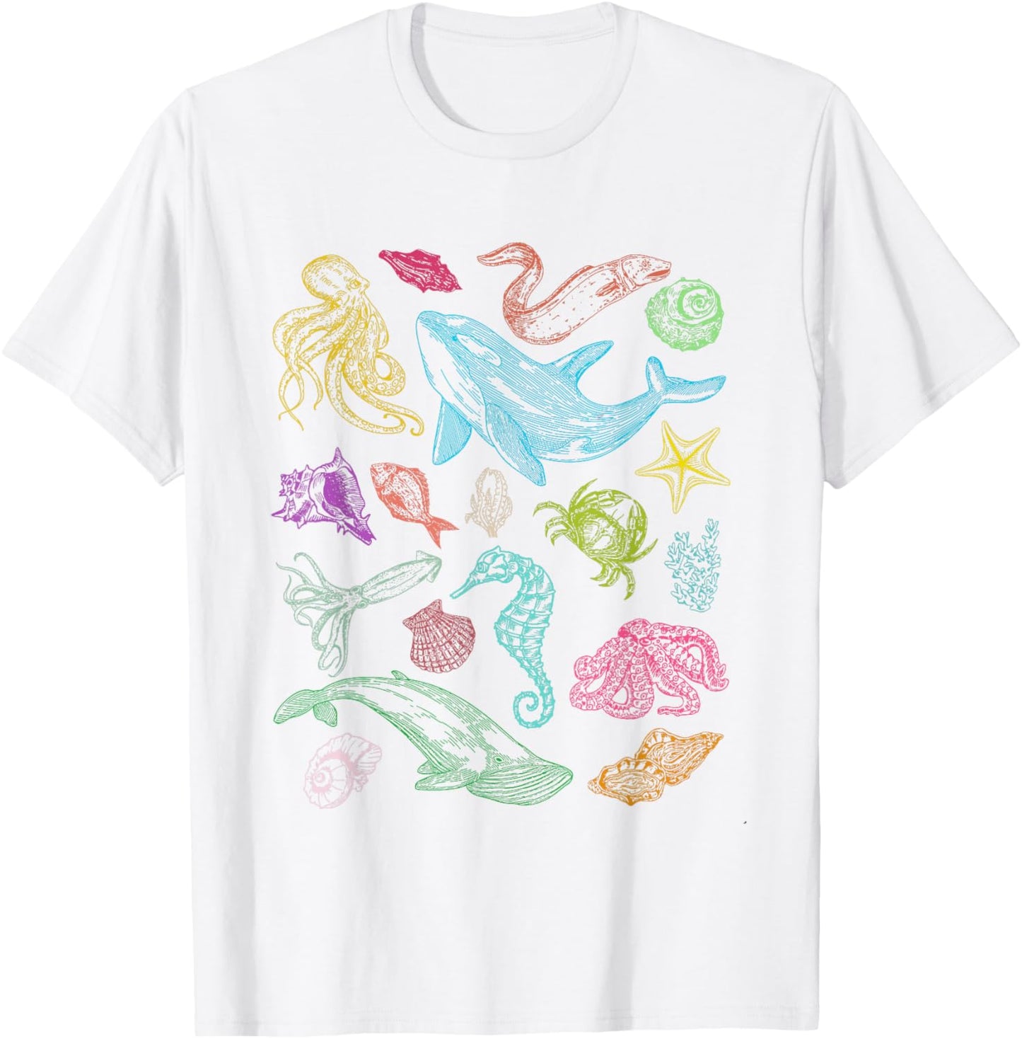 Sea Animal Ocean Nature Sealife Whale Protect The Oceans T-Shirt - T-Shirt | White