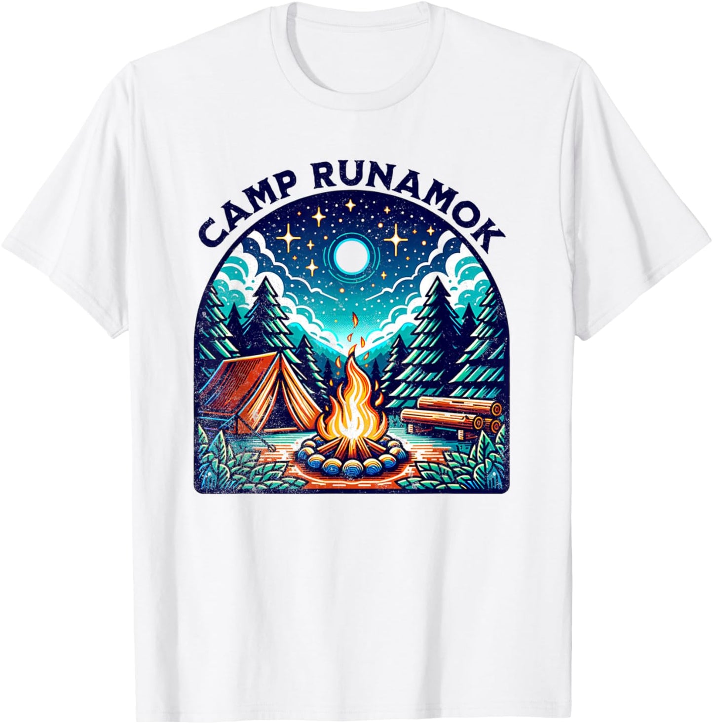 Camps Runamok Musical Playing for Youth Kids Men Women T-Shirt - T-Shirt | White