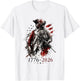 1776-2026 Patriotic Soldier 250th Anniversary 4th July T-Shirt - T-Shirt | White