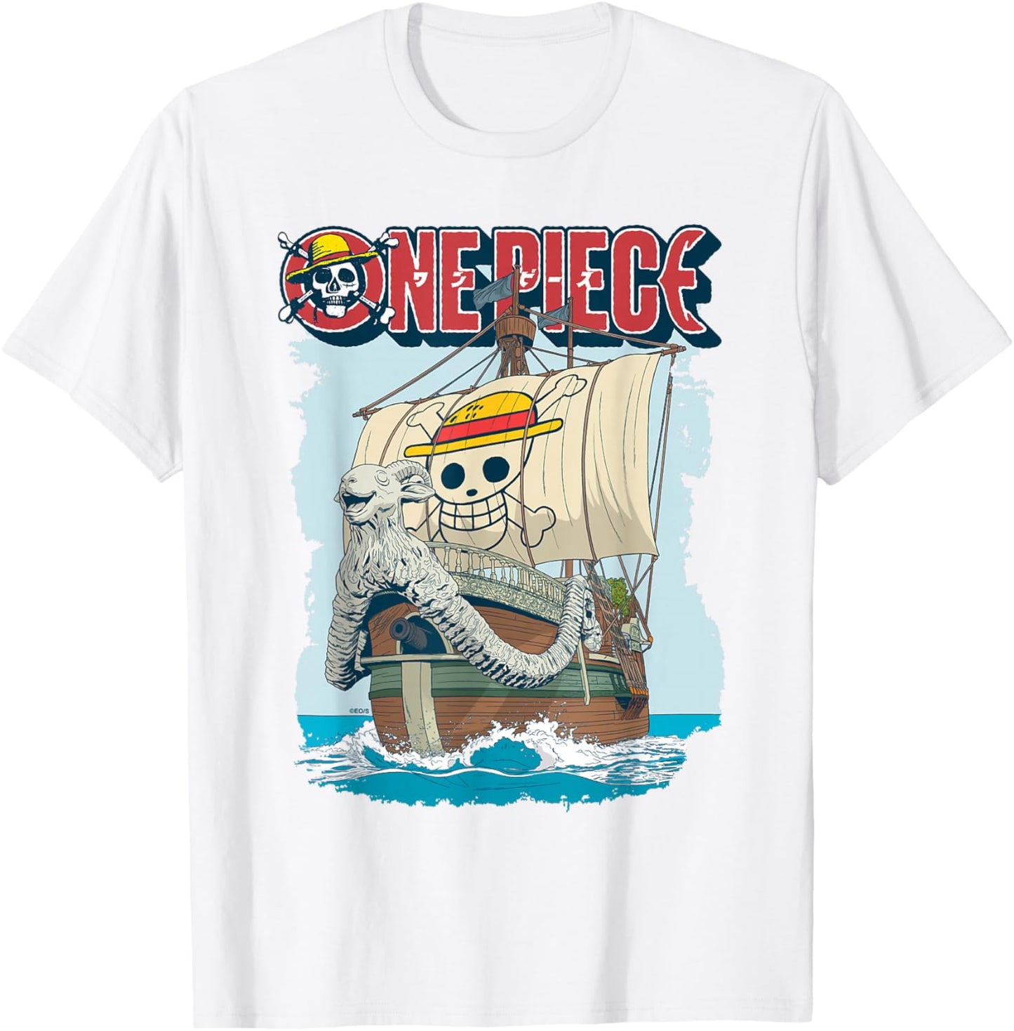 One Piece Going Merry T-Shirt - T-Shirt | White