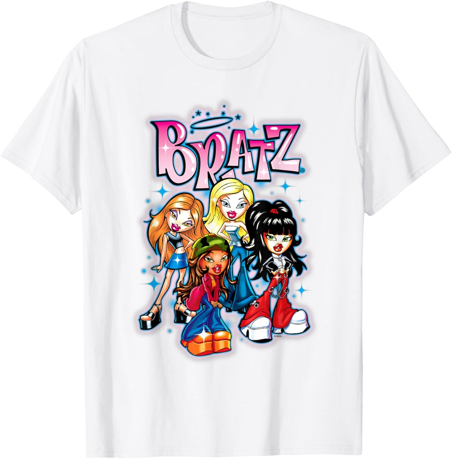 Bratz - Oversized Airbrush T-Shirt - T-Shirt | White