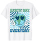 Funny Earth Day Everyday Groovy Hippie Planet Anniversary T-Shirt - T-Shirt | White
