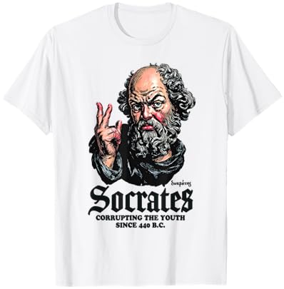 Socrate Corrompt La Jeunesse Antique Philosophie T-Shirt - T-Shirt | White
