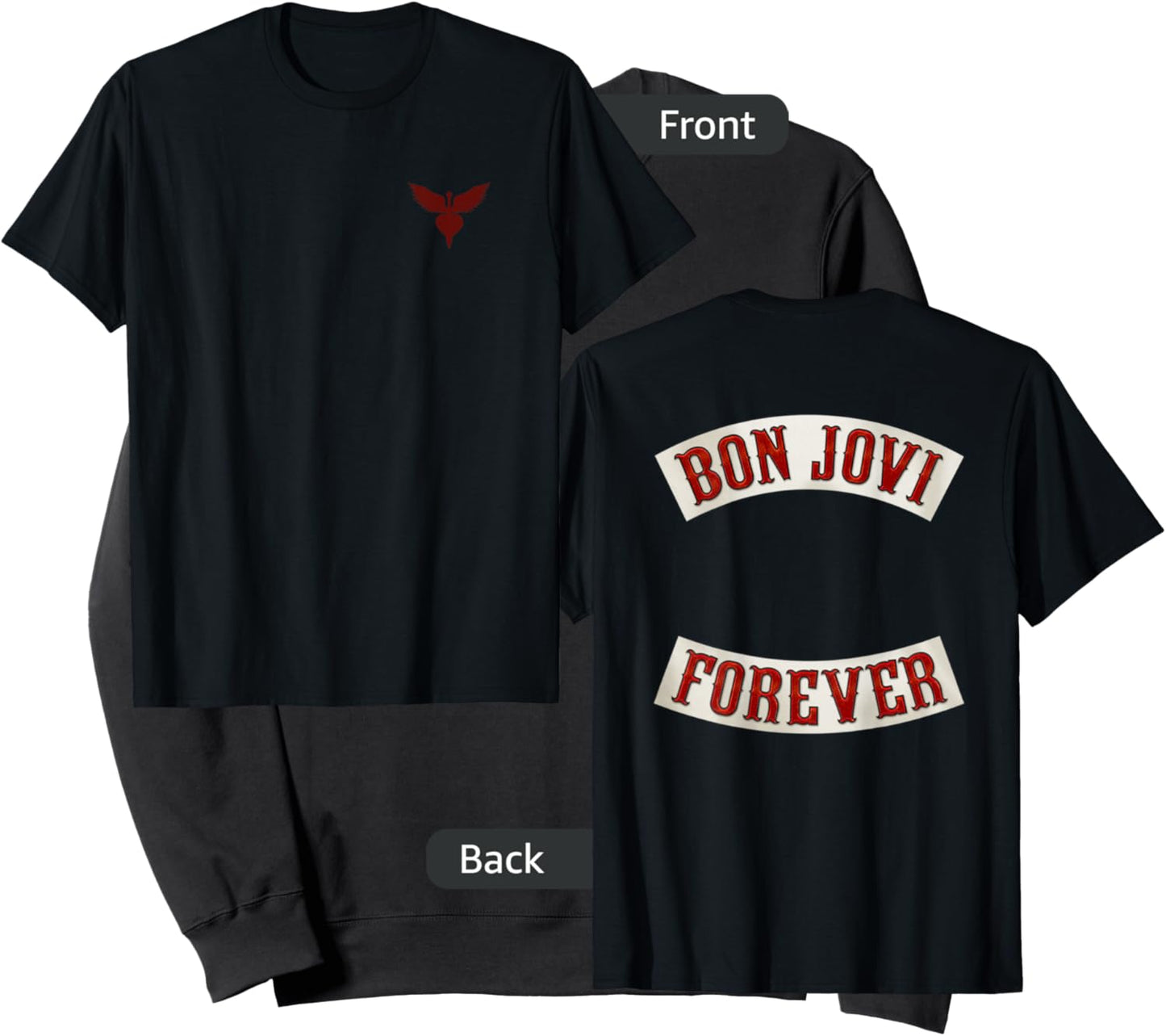 Official Bon Jovi Forever Back Print Sweatshirt - Sweatshirt | Black