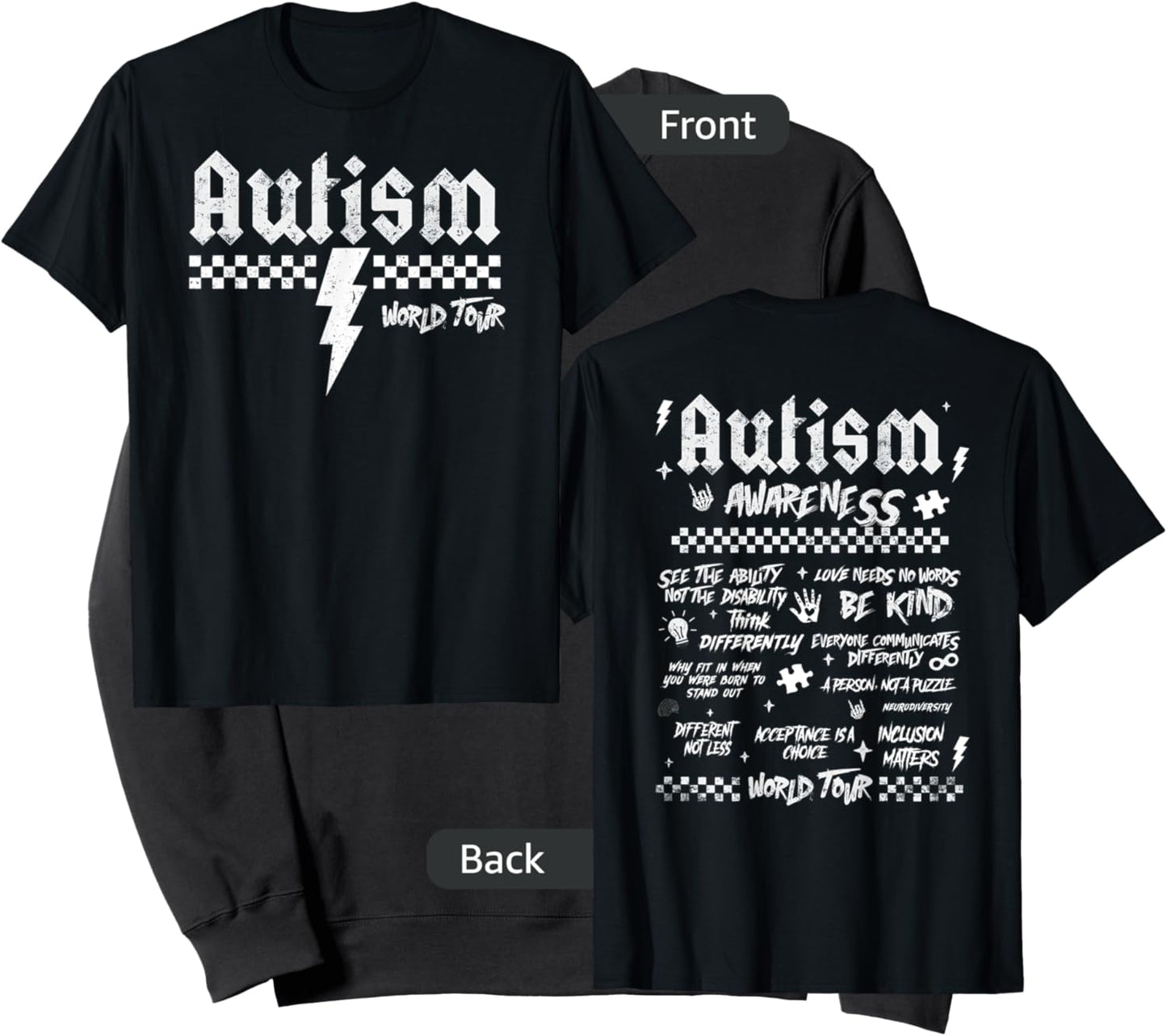 Autism World Tour Autism Awareness Mom Mama Be Kind Sweatshirt - Sweatshirt | Black