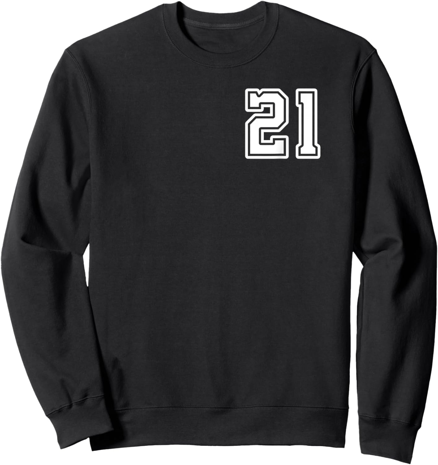 Number 21 Shirt #21 Player Sports Team Men Women Kids Sweatshirt - Sweatshirt | Black