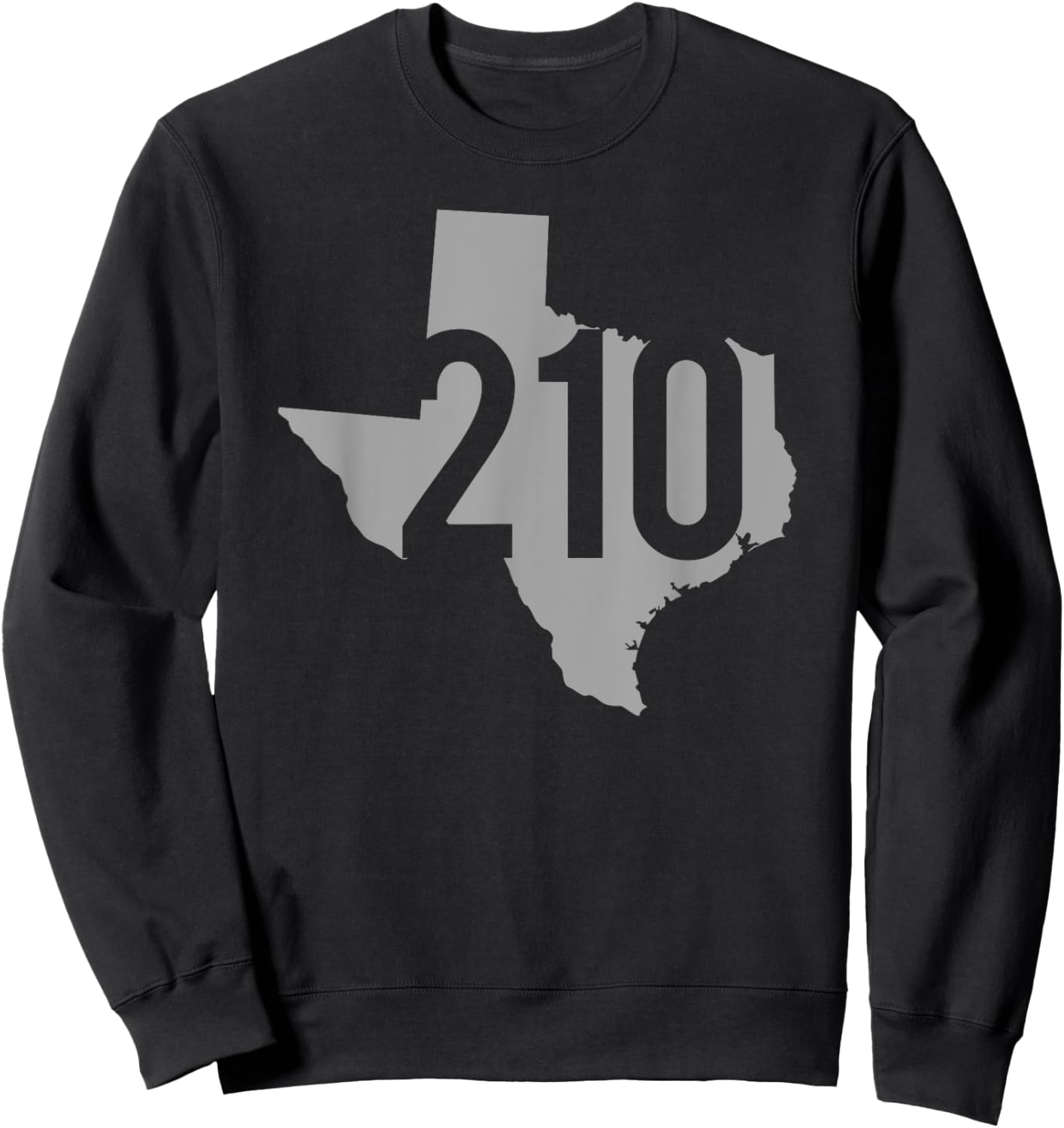 210 Area Code, San Antonio, Texas Sweatshirt - Sweatshirt | Black