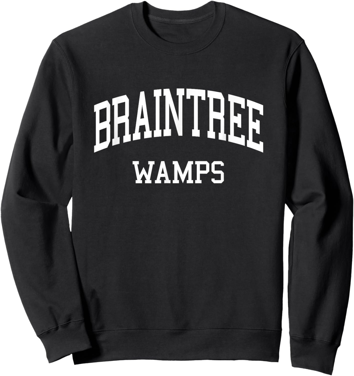 Braintree High School HS Braintree MA Retro Sports Sweatshirt - Sweatshirt | Black
