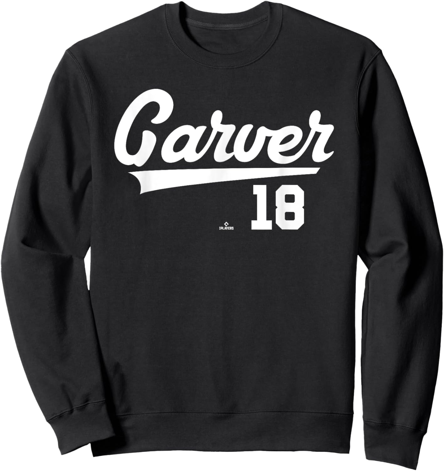 Player Name Swoosh Mitch Garver Seattle Baseball MLBPA Sweatshirt - Sweatshirt | Black