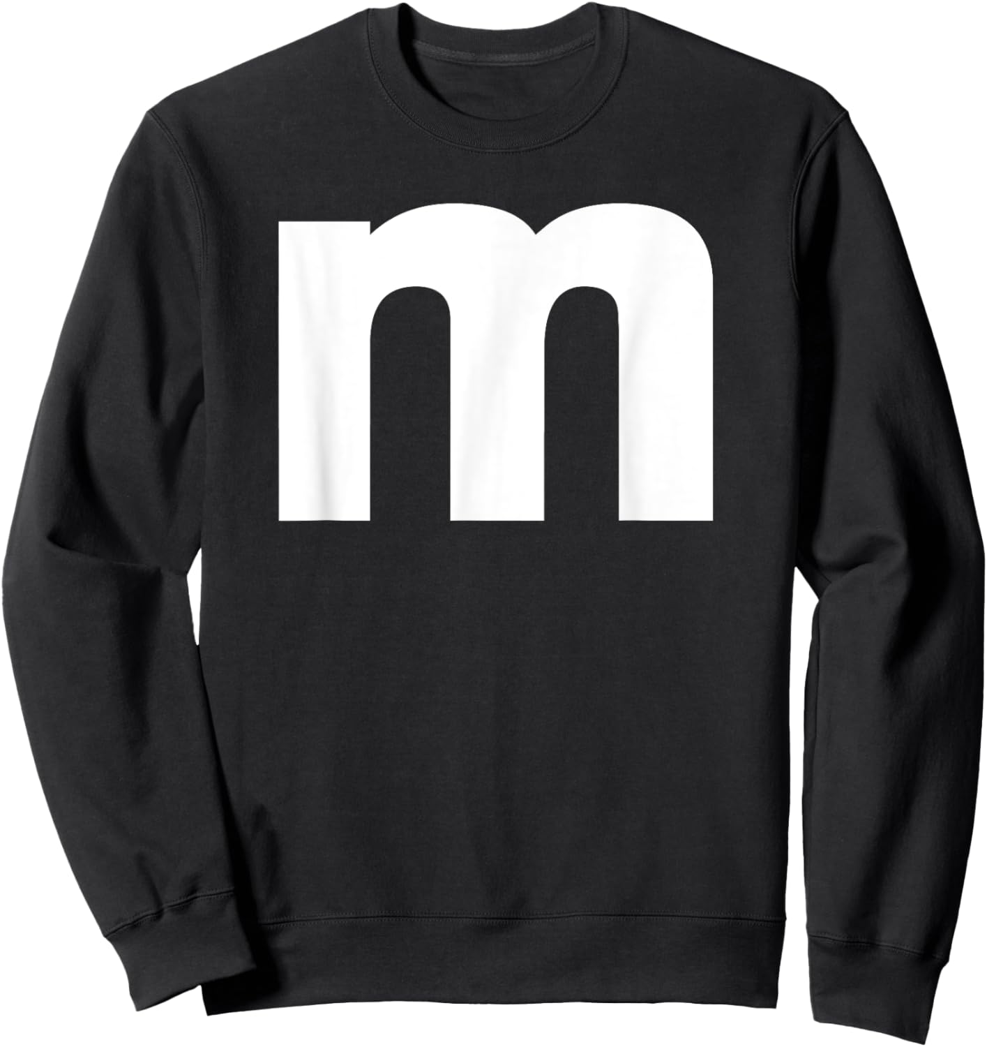 Letter M Capital Alphabet, Groups Halloween Sweatshirt - Sweatshirt | Black