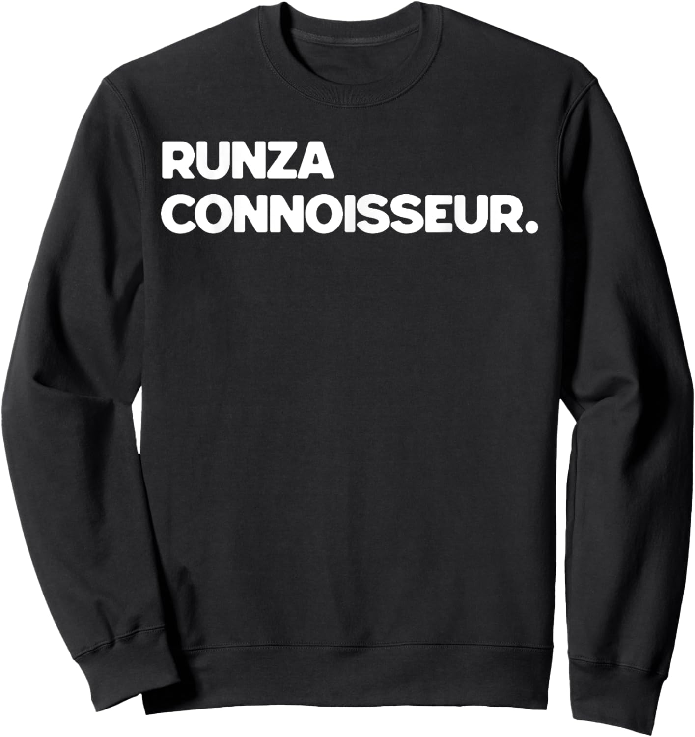 Runza Connoisseur | Nebraska Funny Runza Sandwich Sweatshirt - Sweatshirt | Black