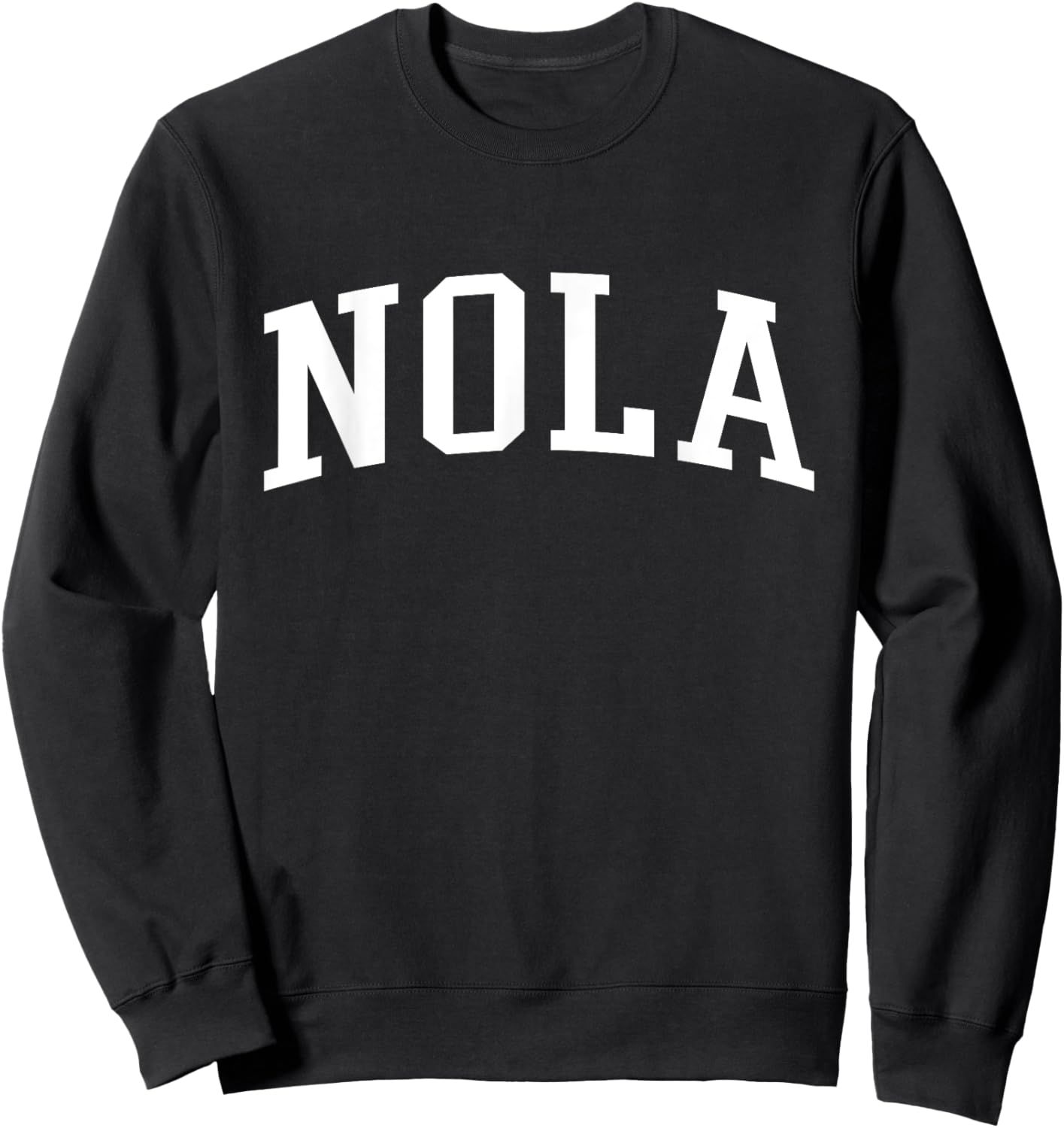Nola New Orleans Vintage Sweatshirt - Sweatshirt | Black
