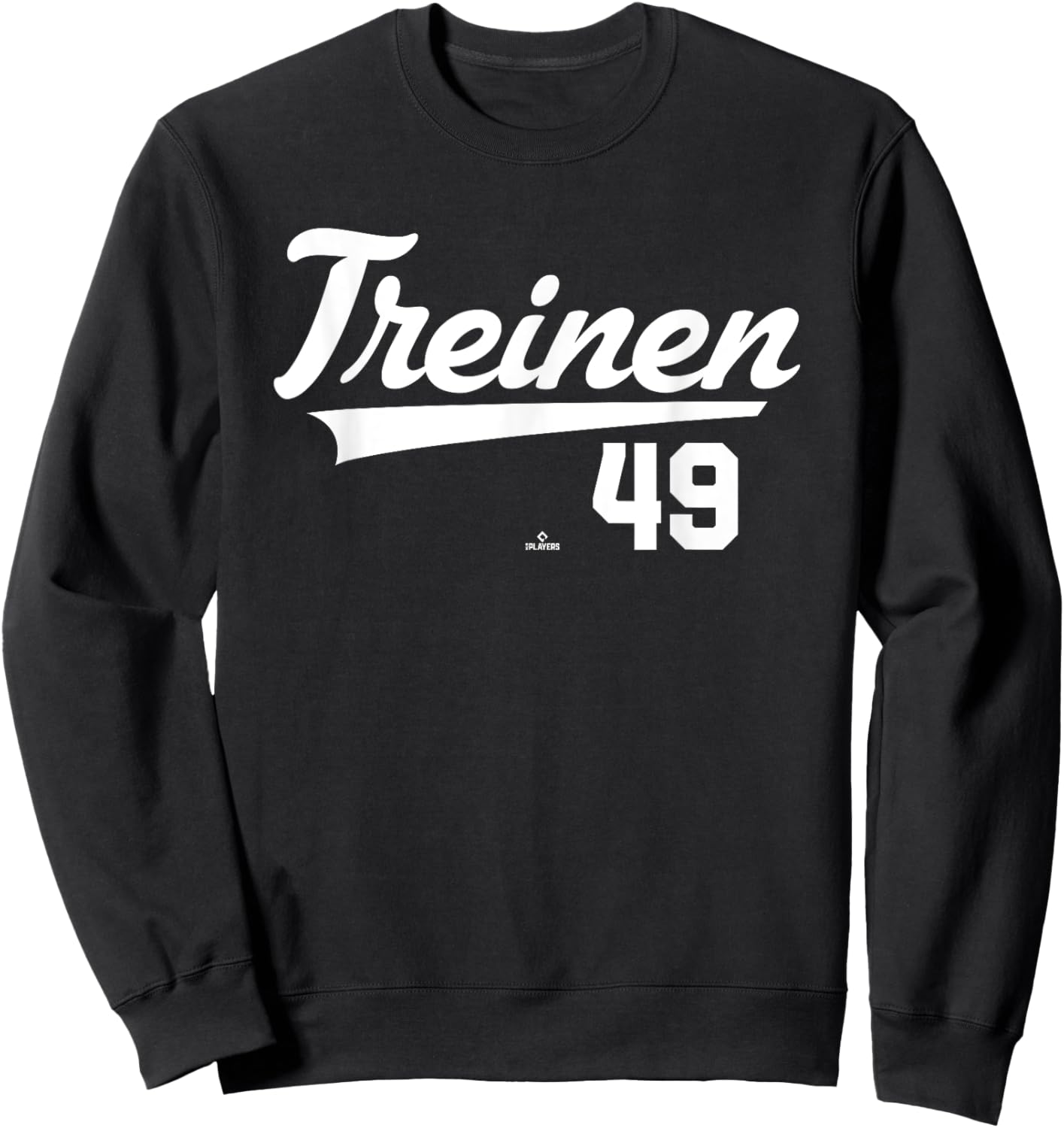 Player Name Swoosh Blake Treinen Los Angeles Baseball MLBPA Sweatshirt - Sweatshirt | Black
