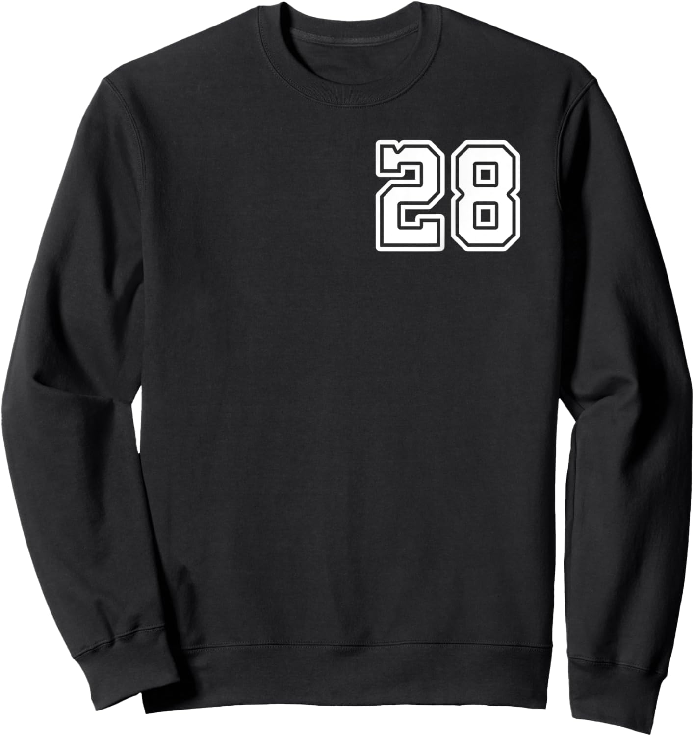 Number 28 Shirt #28 Player Sports Team Men Women Kids Sweatshirt - Sweatshirt | Black