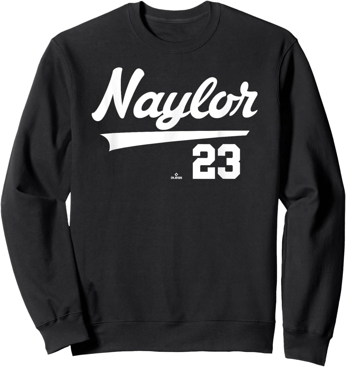 Player Name Swoosh Bo Naylor Cleveland Baseball MLBPA Sweatshirt - Sweatshirt | Black