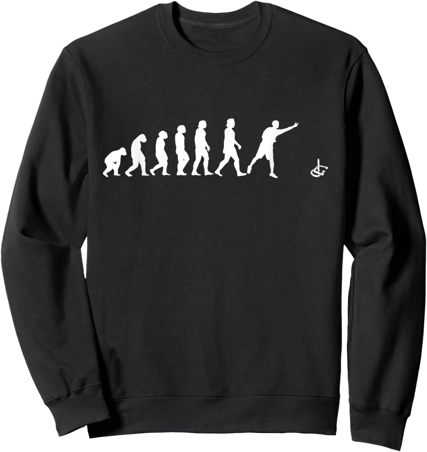 Horseshoe Pitching Evolution Horseshoes Game Sweatshirt - Sweatshirt | Black