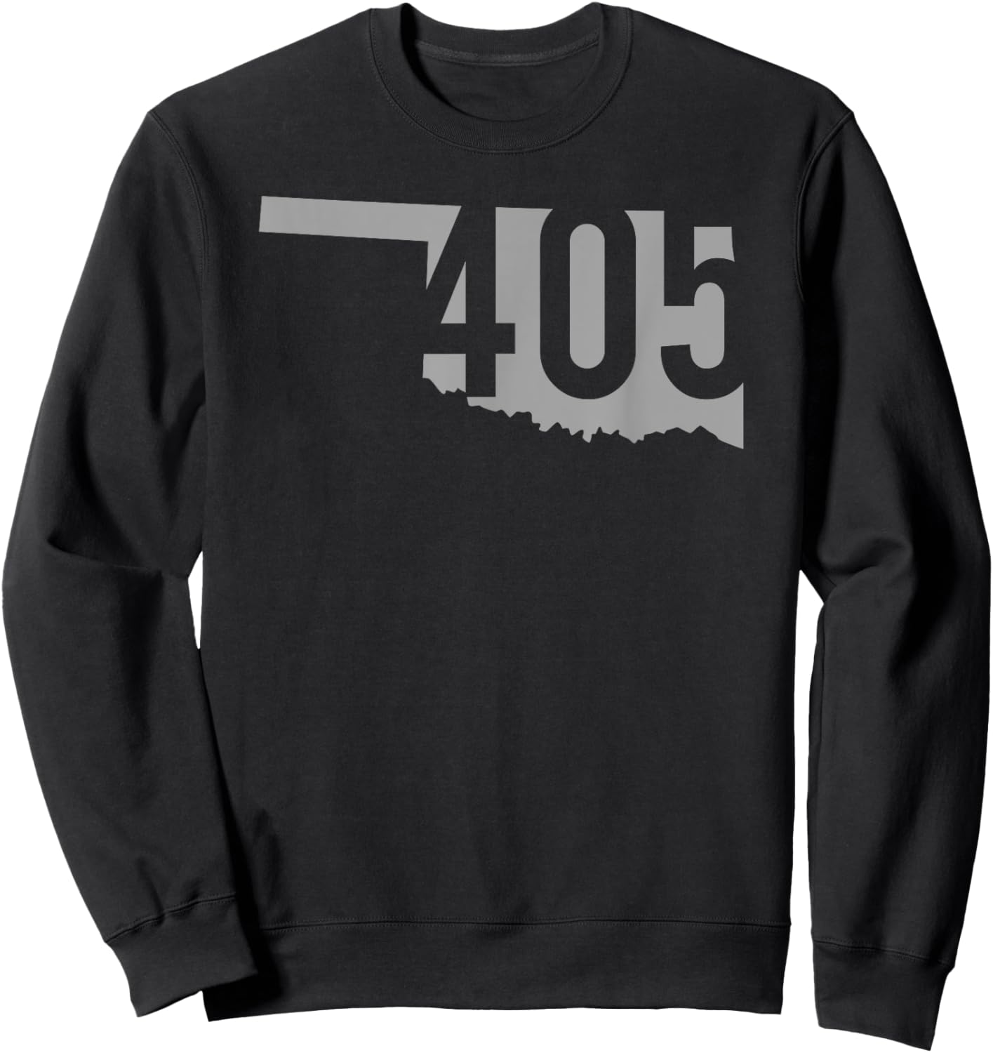 405 Area Code, Oklahoma City, Norman, Edmond, Oklahoma Sweatshirt - Sweatshirt | Black
