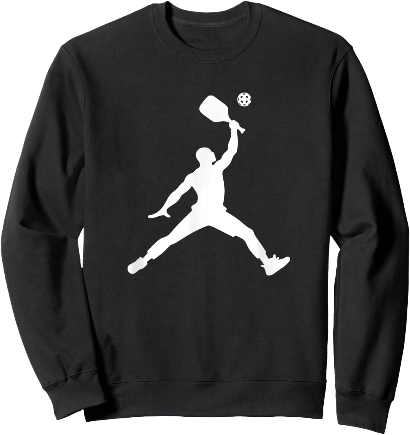 Jumping Man Pickleball Sweatshirt - Sweatshirt | Black