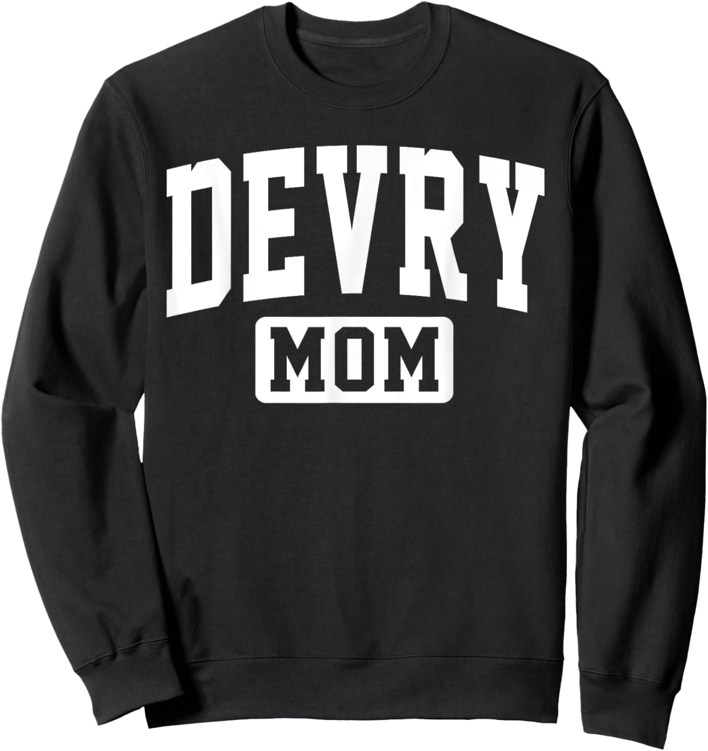 Devry Vintage Arch University Mom Mother Arch Vintage Family Sweatshirt - Sweatshirt | Black