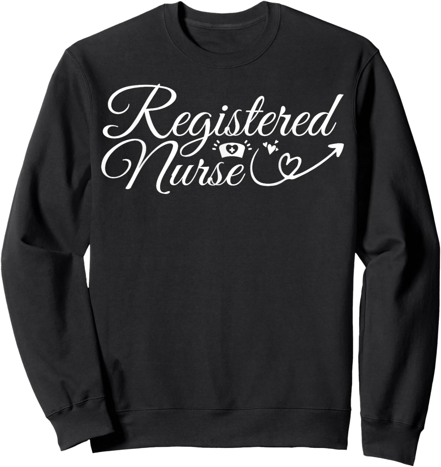 Registered Nurse - Nurse Healthcare Nursing Sweatshirt - Sweatshirt | Black