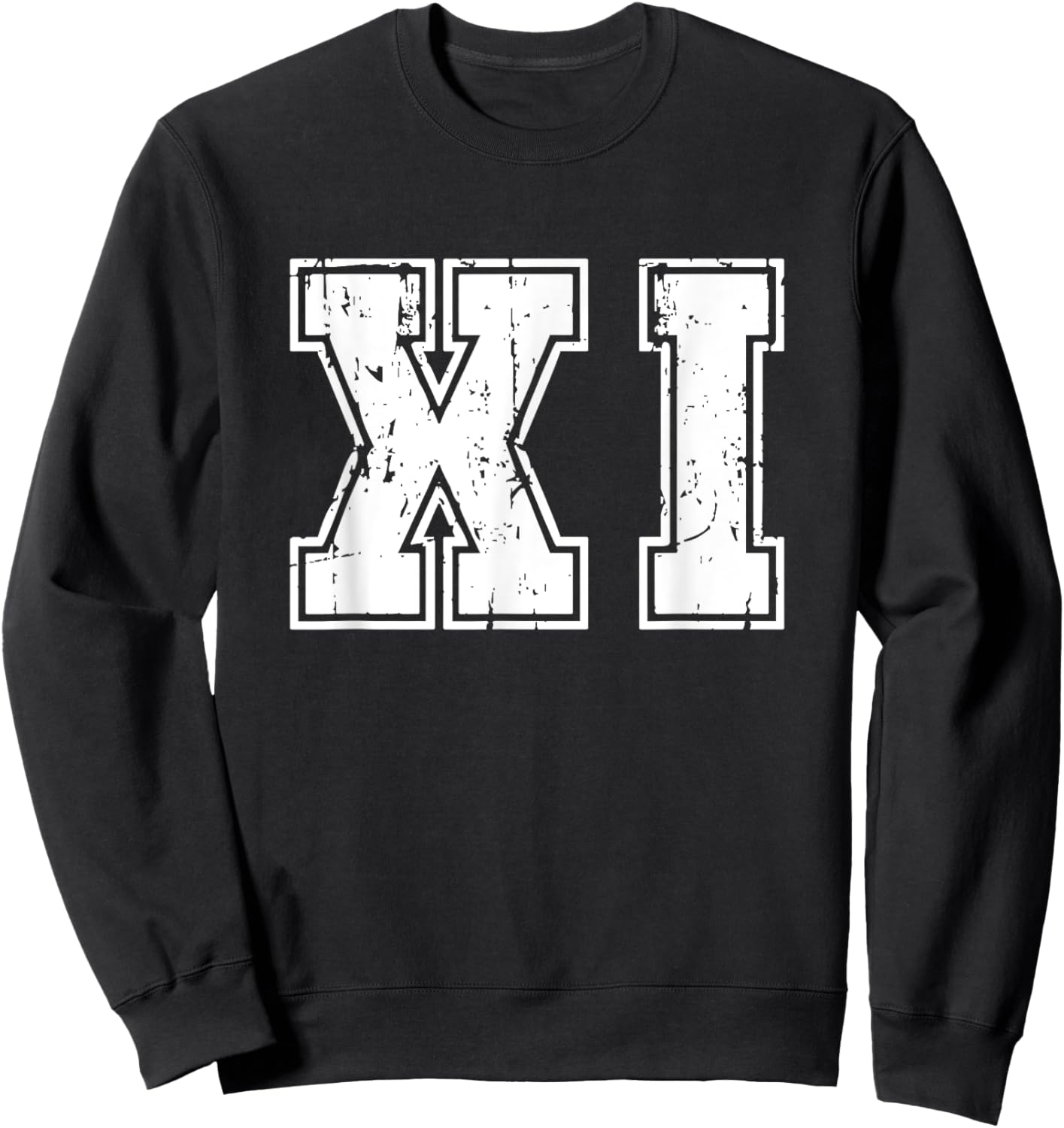 Roman Numeral 11th Birthday 11 Years Old Roman Number Sweatshirt - Sweatshirt | Black