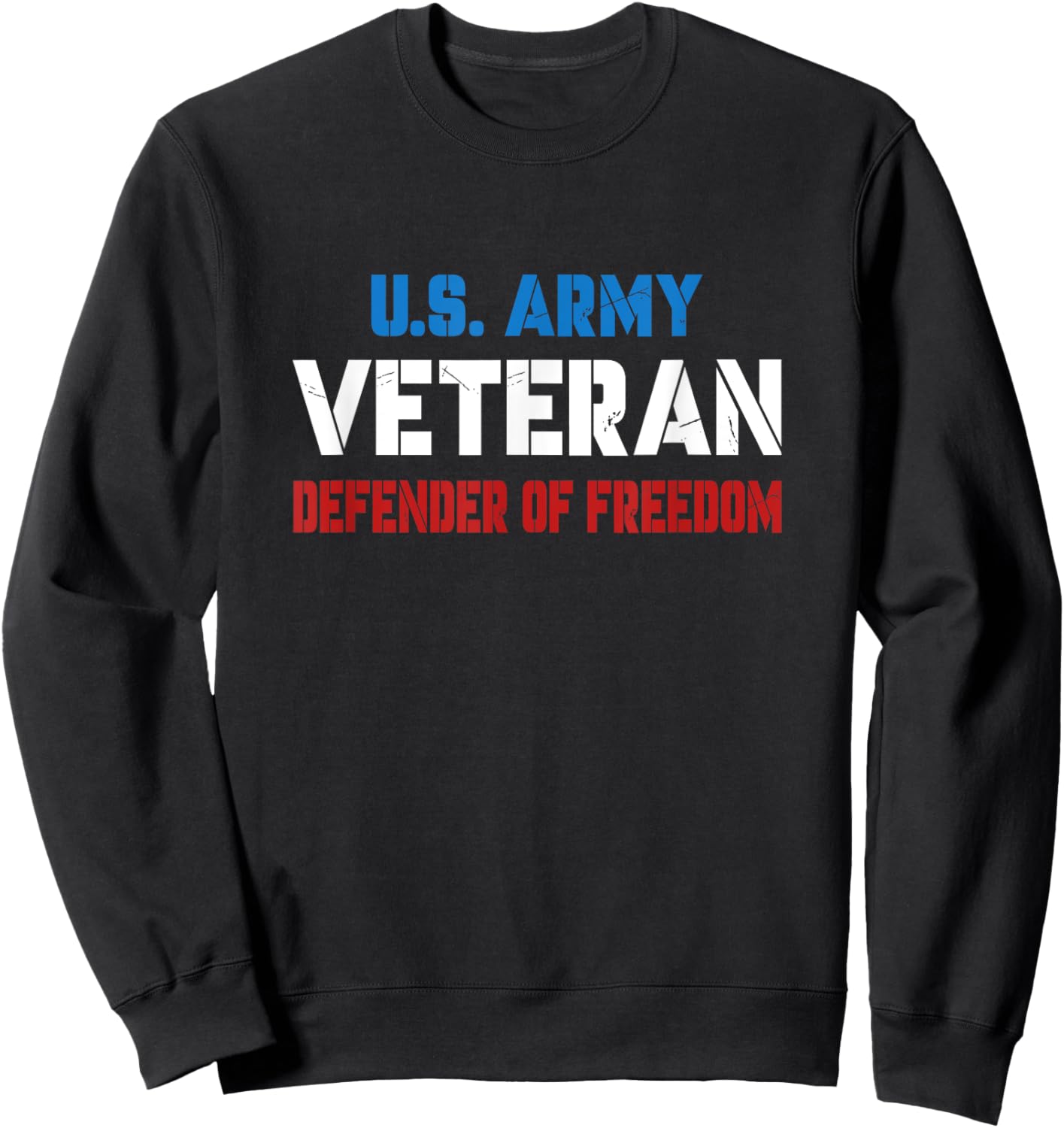 Veteran USA Veterans Day US Army America Veteran Sweatshirt - Sweatshirt | Black