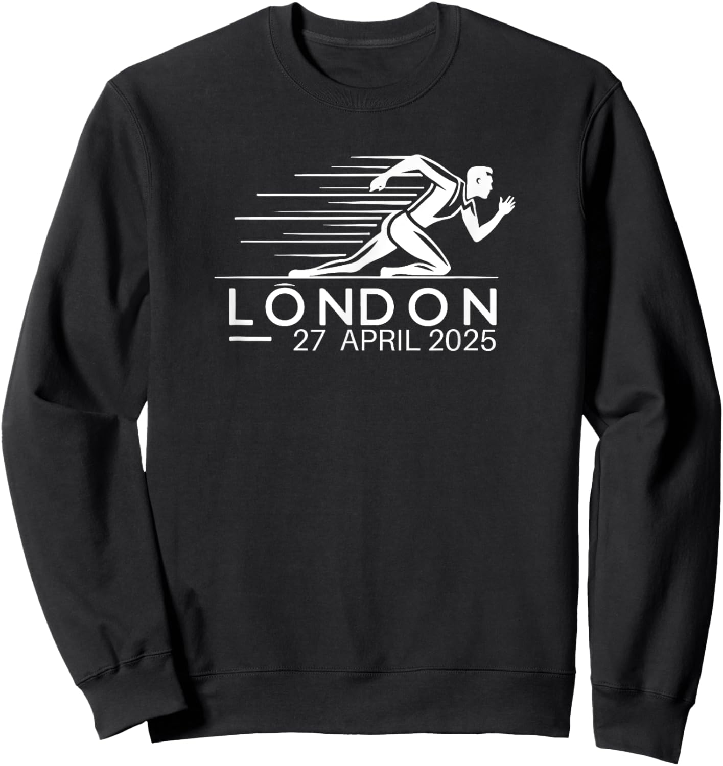 Marathon LONDON 2025 For Marathon Lovers Sweatshirt - Sweatshirt | Black