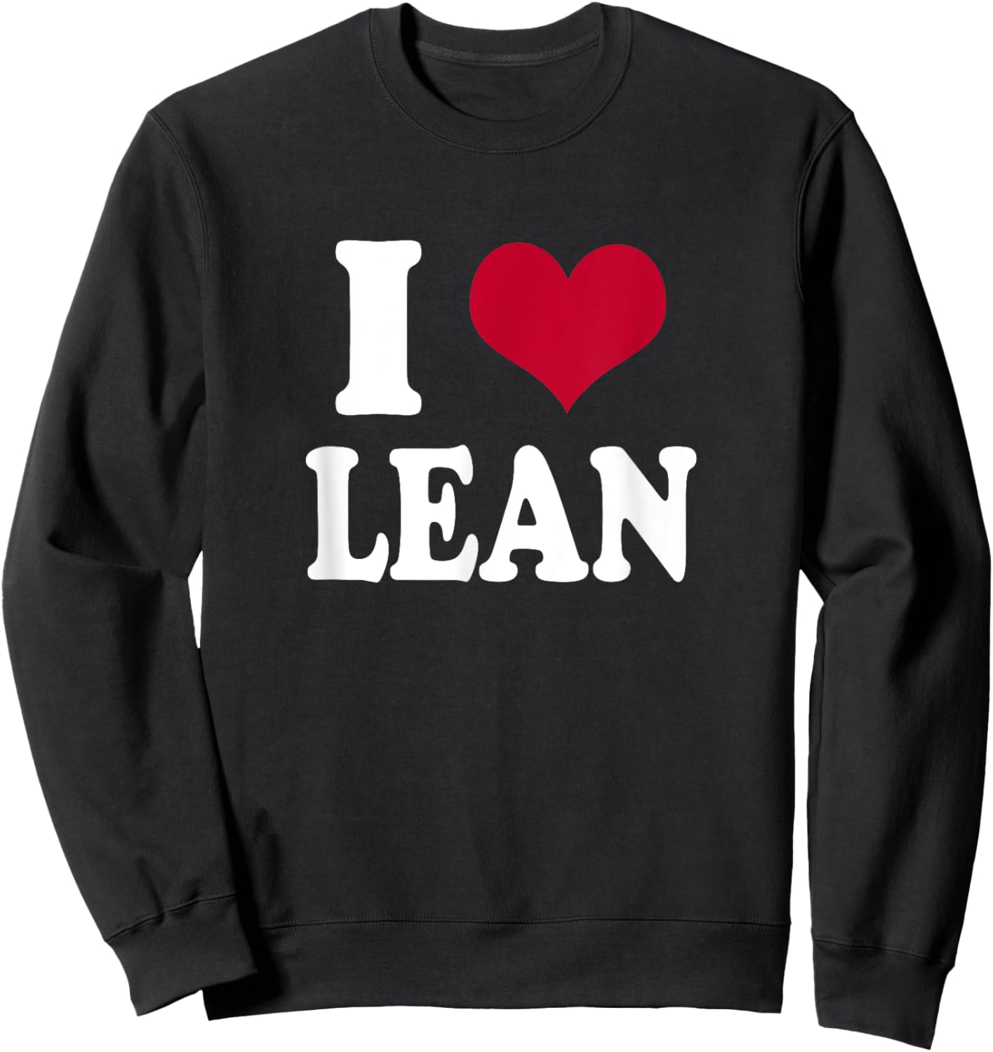 I Heart Lean Sweatshirt - Sweatshirt | Black
