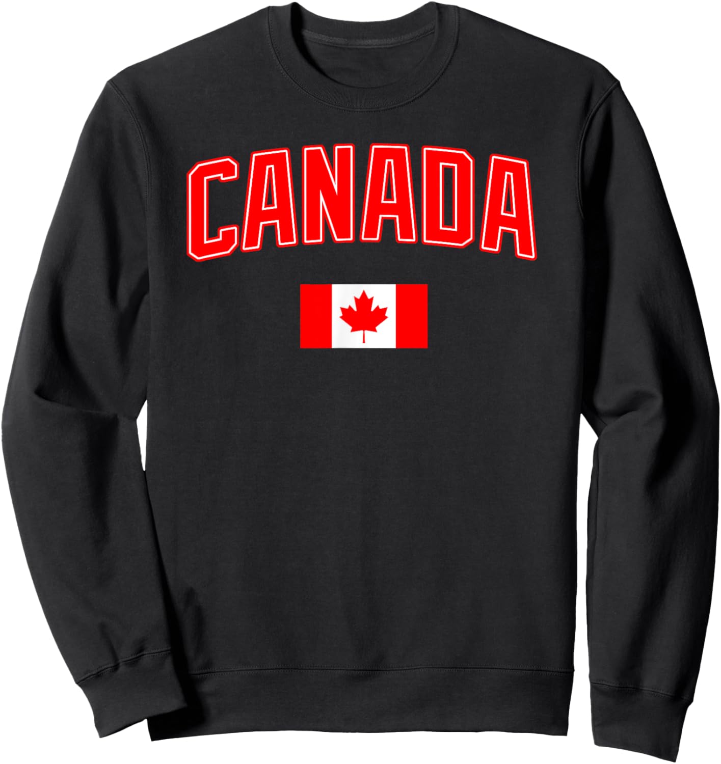 Canada Canada Canada Vancouver Montreal Flag Sweatshirt - Sweatshirt | Black