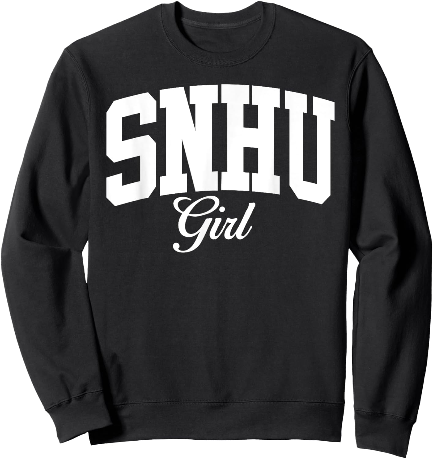 SNHU SNH University Girl Arch Vintage Design Girls Sweatshirt - Sweatshirt | Black