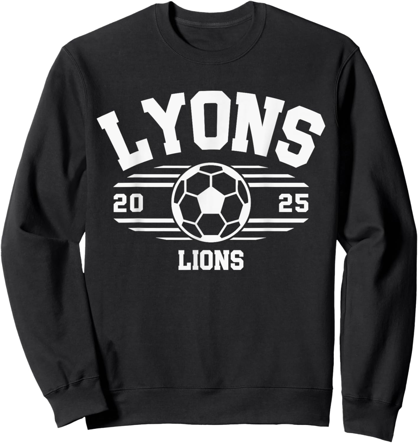 Lyons Lions Soccer Ball 2025 HS Sweatshirt - Sweatshirt | Black