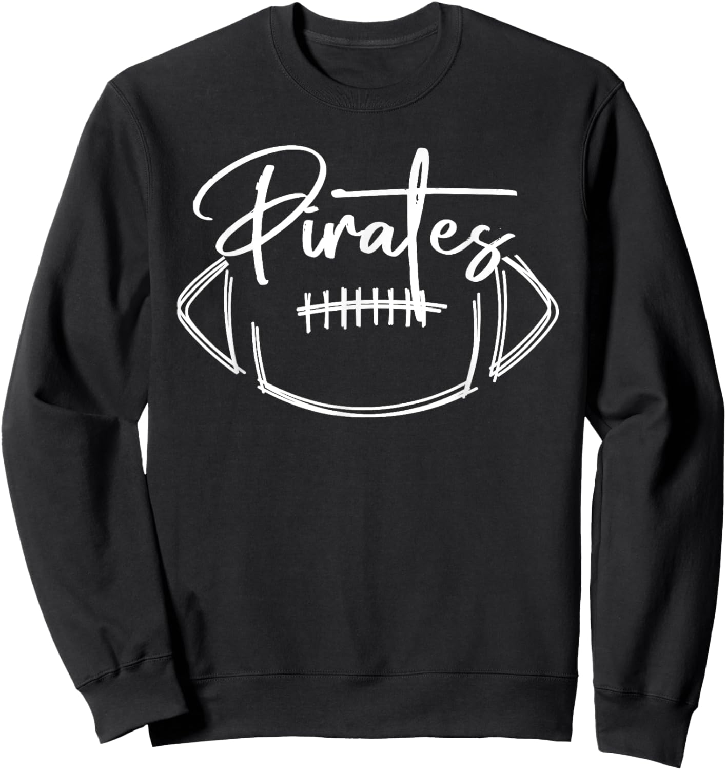 Pirate Pride Football Mom Pirates School Spirit Sports Sweatshirt - Sweatshirt | Black