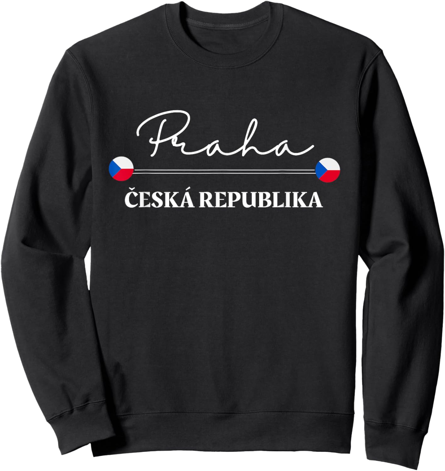 Prague Czech Republic Souvenir Prague Sweatshirt - Sweatshirt | Black