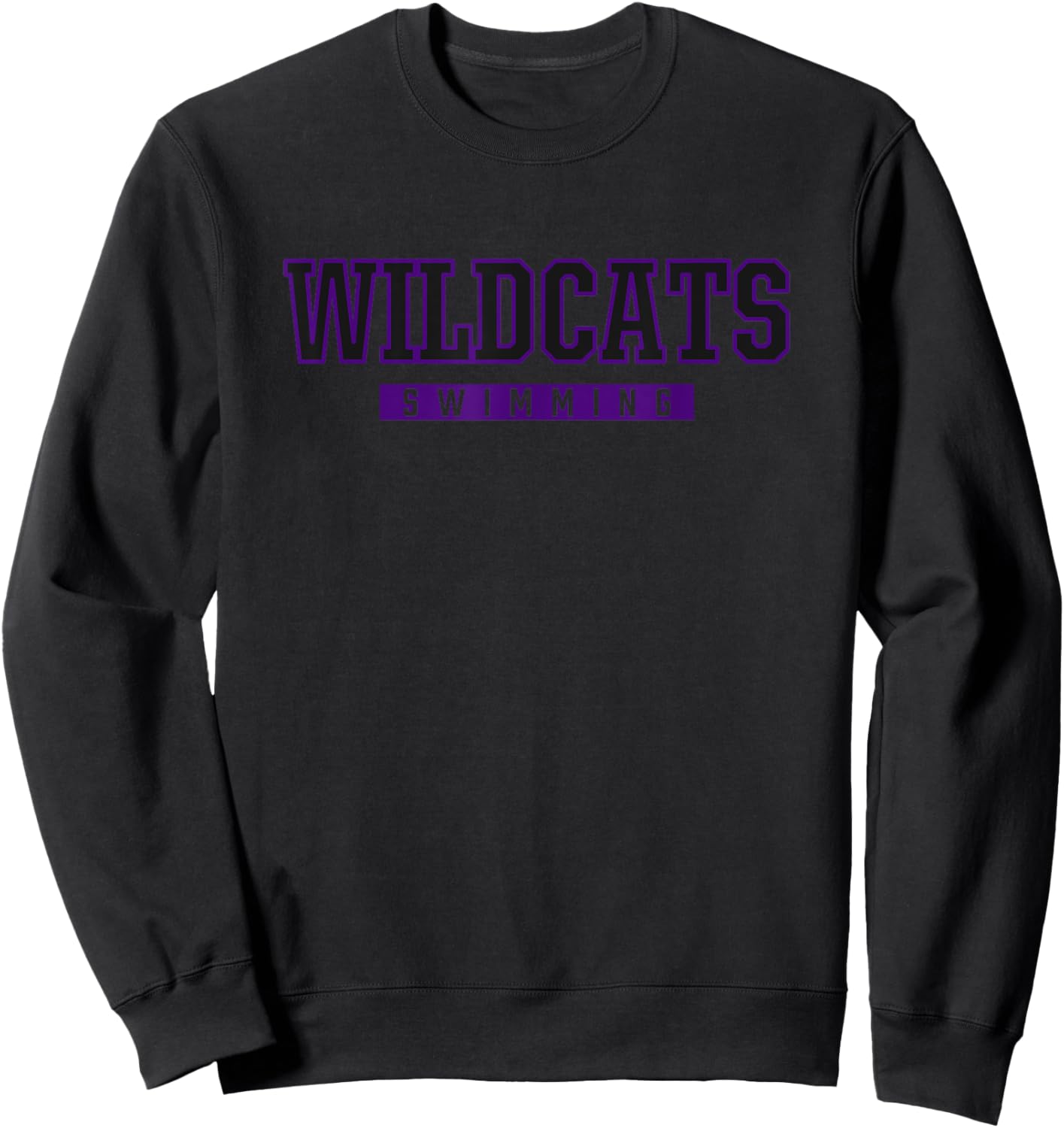 West Ashley Wildcats Swimming Sweatshirt - Sweatshirt | Black