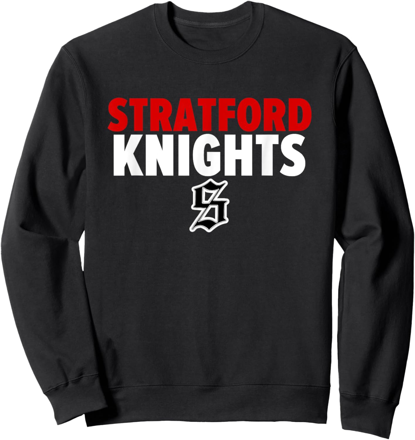 Stratford Knights Logo Bold HS Sweatshirt - Sweatshirt | Black
