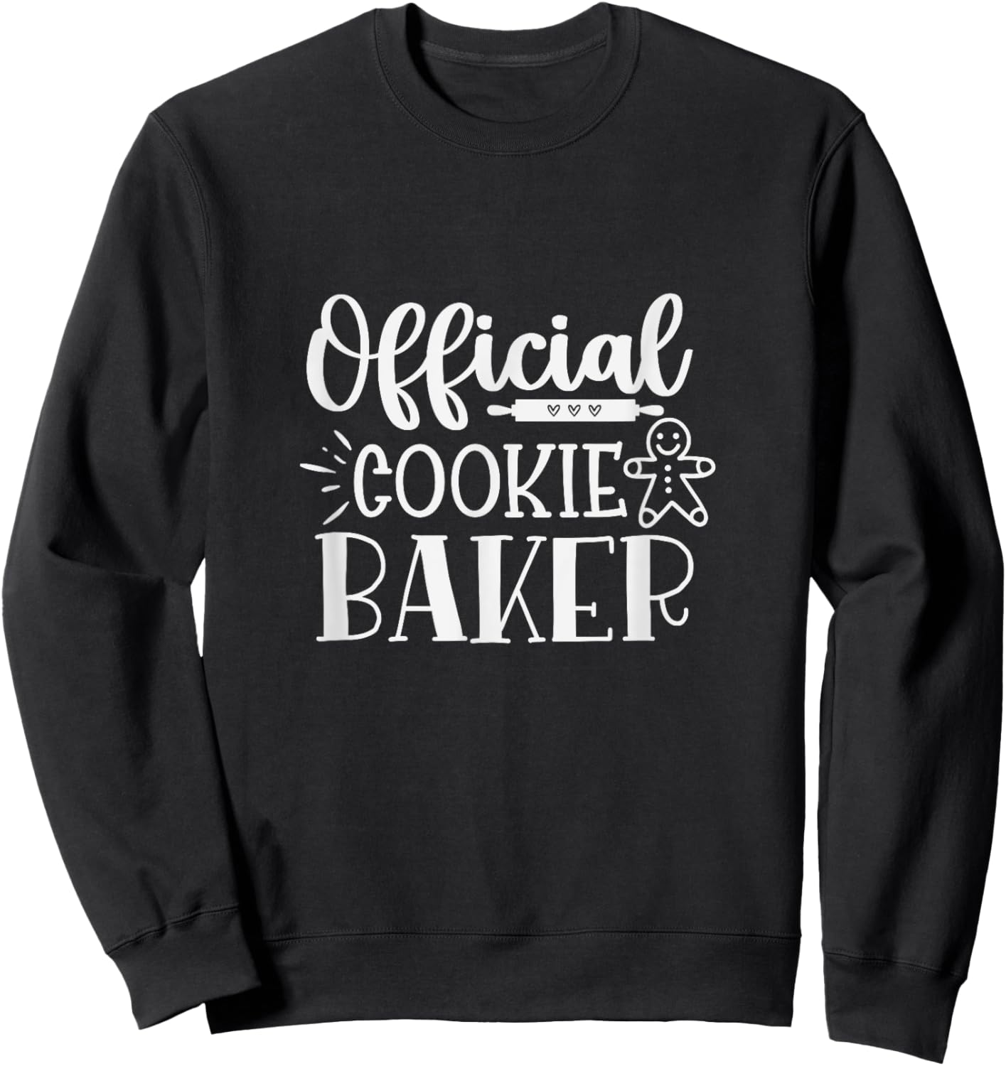 Christmas Cookie Baker Xmas Official Cookie Baking Sweatshirt - Sweatshirt | Black
