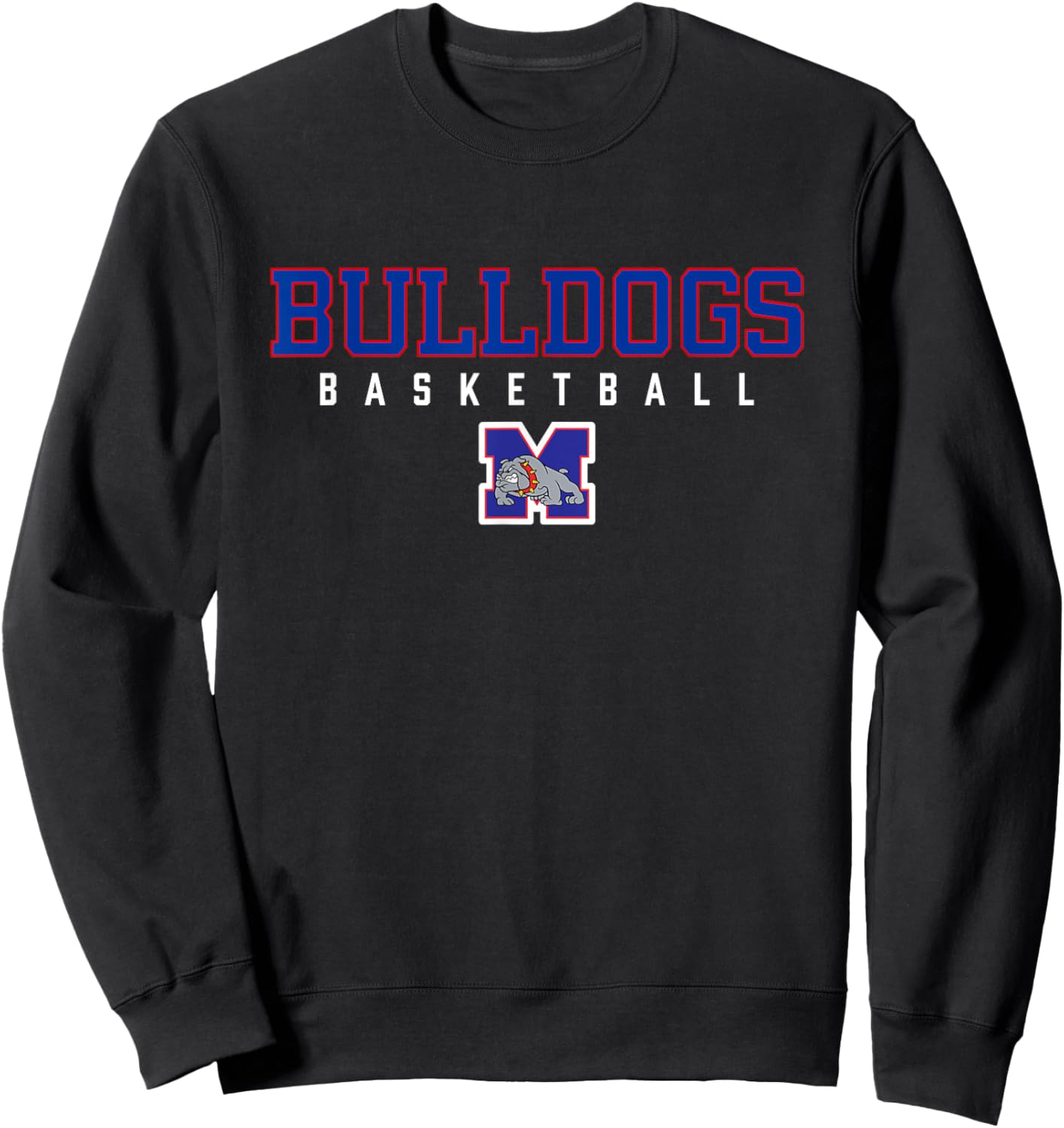 Mason Bulldogs Logo Basketball HS Sweatshirt - Sweatshirt | Black