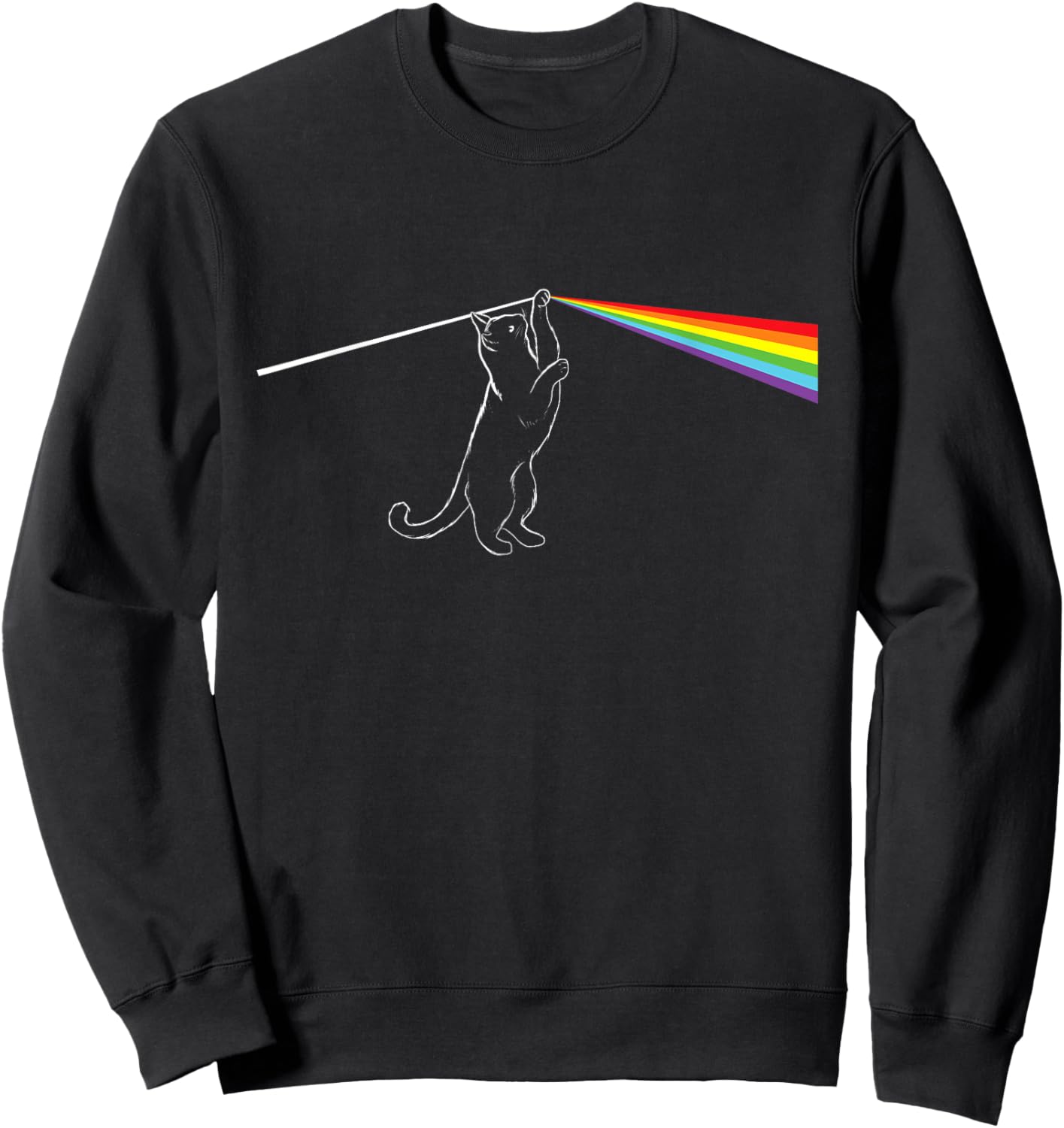 Cat Dark Side - Cat Lover Kitten Owner Kitty Men Women Girls Kids Sweatshirt - Sweatshirt | Black
