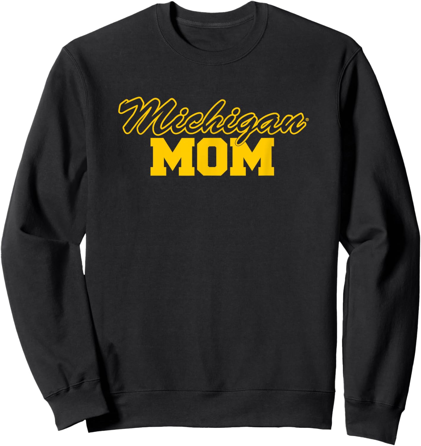 University of Michigan Wolverines Mom Sweatshirt - Sweatshirt | Black