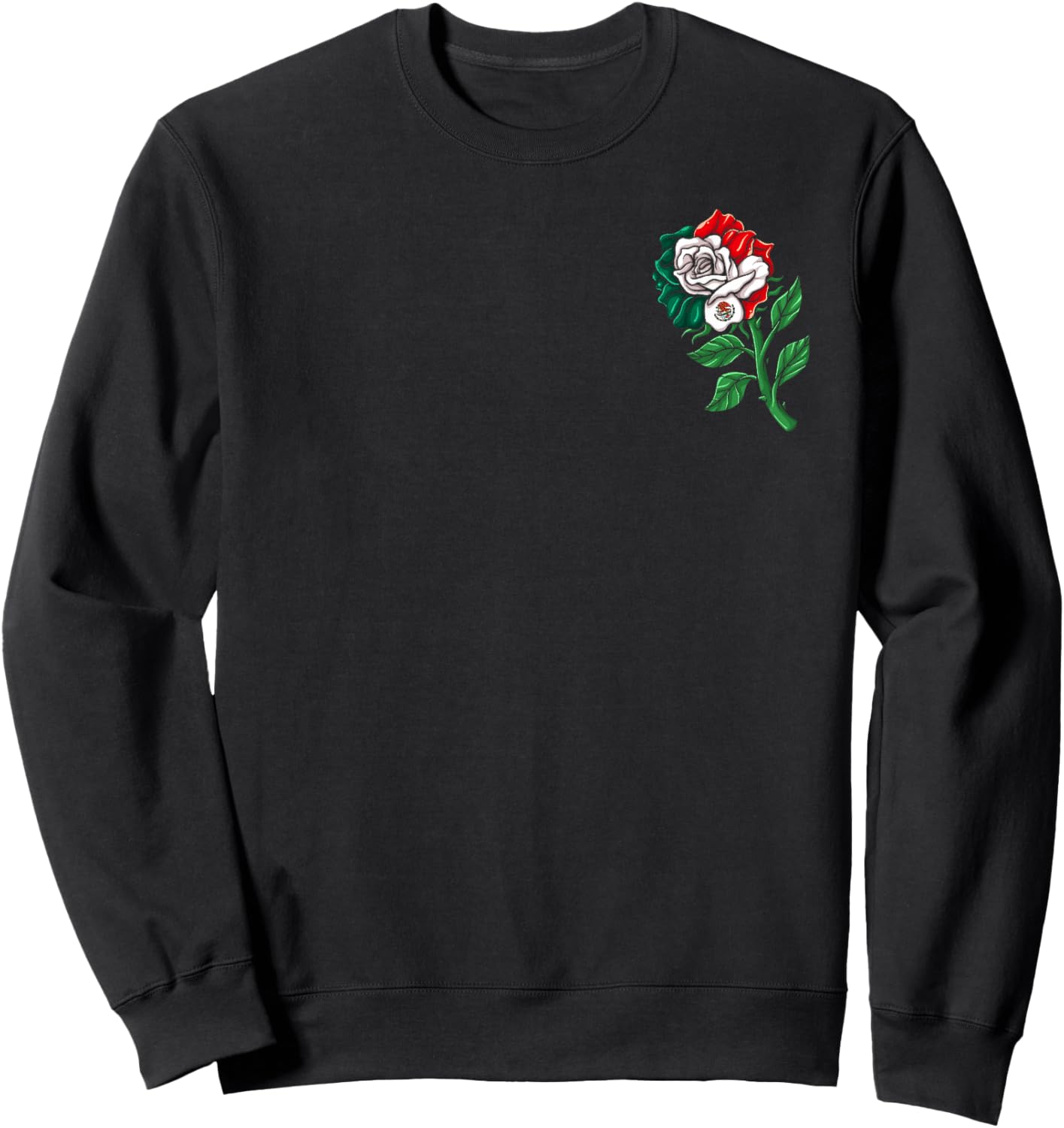 Mexico Gift Rose Tijuana Mexican Hispanic Pride Poncho Sweatshirt - Sweatshirt | Black