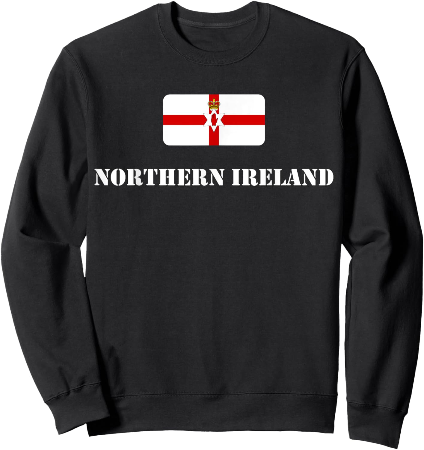 Northern Ireland Flag, Norlin Airlann, Northern Ireland Sweatshirt - Sweatshirt | Black