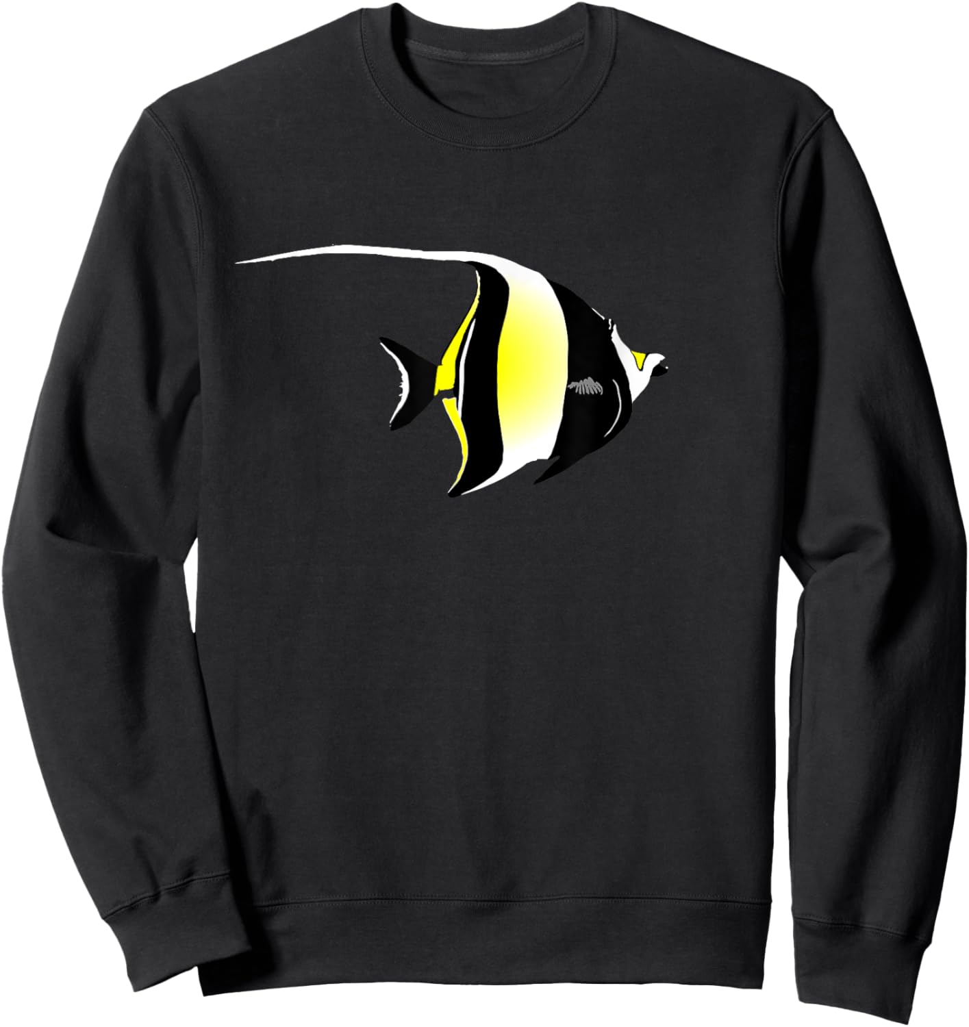 Moorish Idol Angelfish Sweatshirt - Sweatshirt | Black