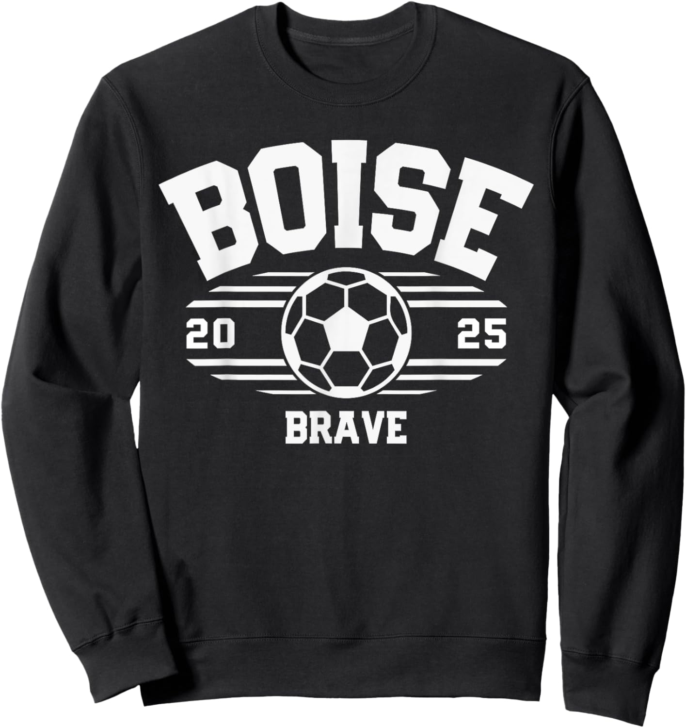 Boise Brave Soccer Ball 2025 Sweatshirt - Sweatshirt | Black