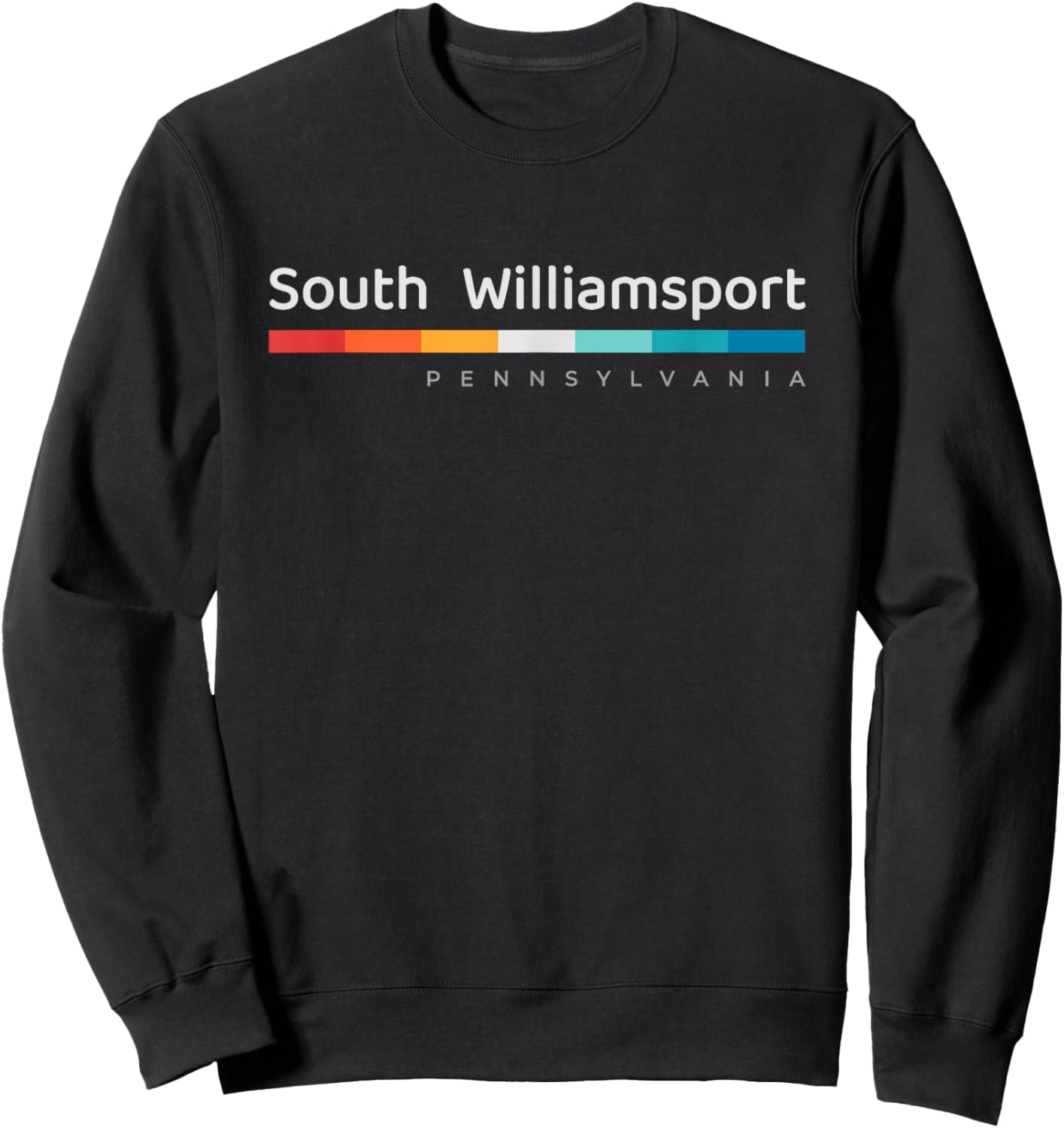South Williamsport PA Pennsylvania Retro Design Sweatshirt - Sweatshirt | Black
