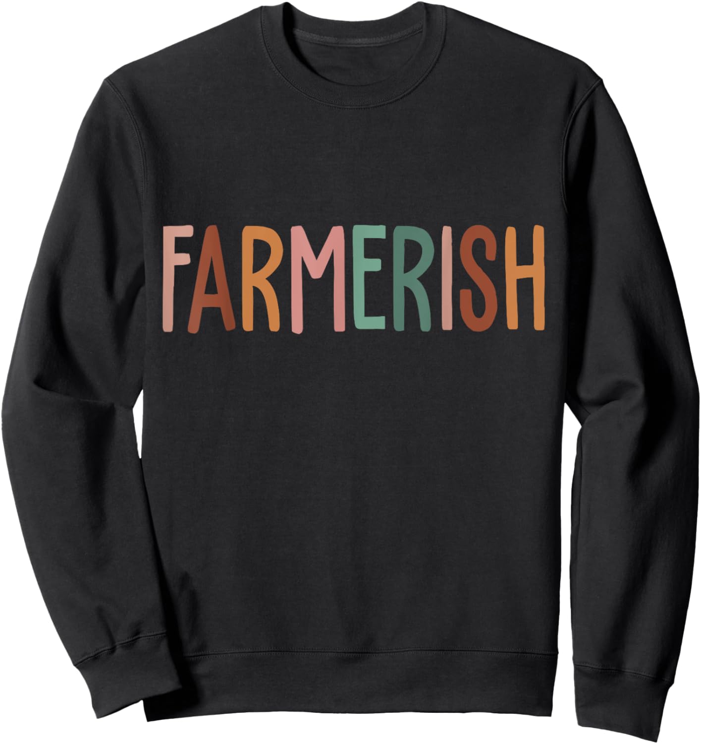 Vintage Farmerish Funny Farmer Lover Farming Worker Sweatshirt - Sweatshirt | Black