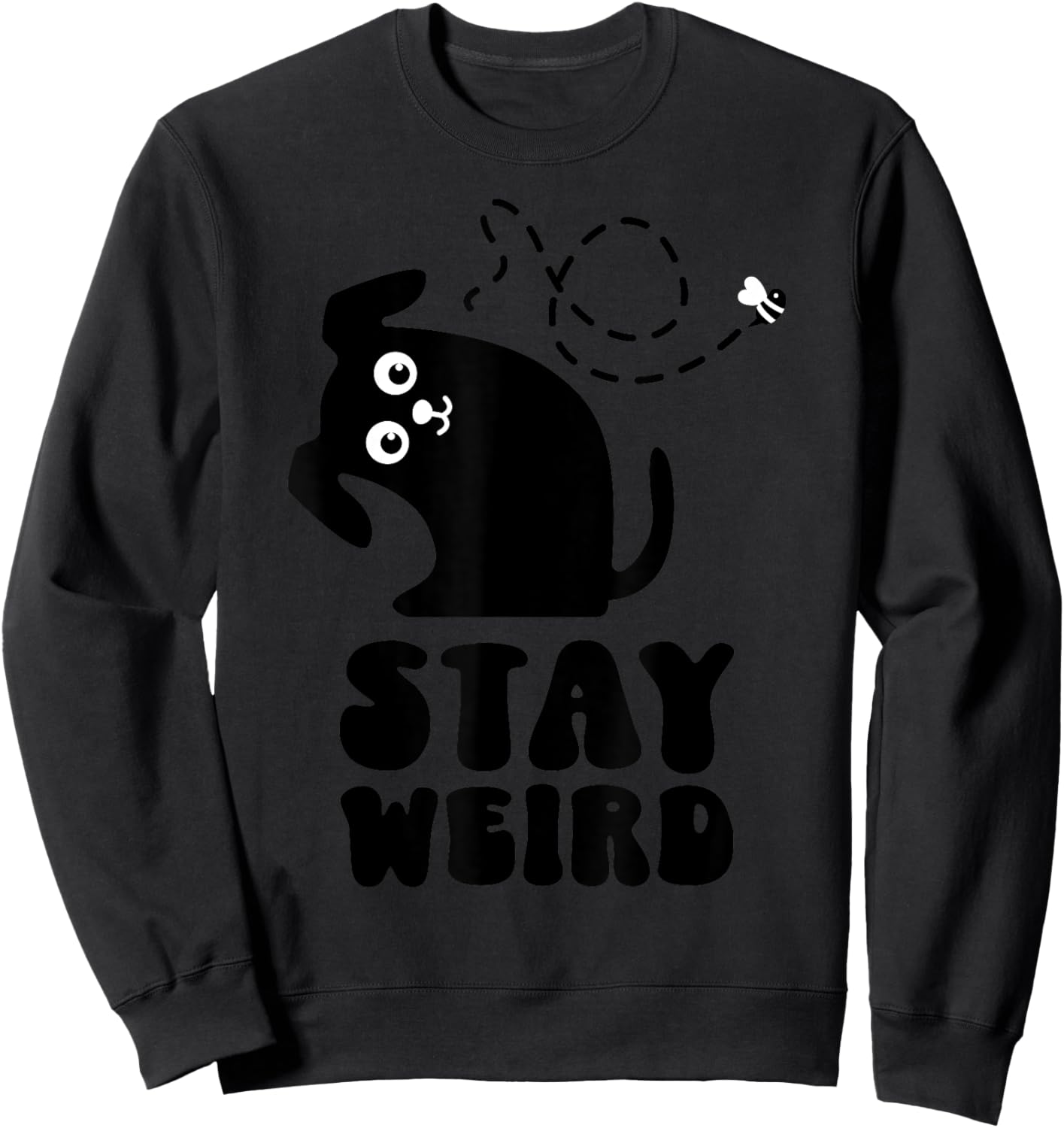 Weird Dog - Dog Mom - Dog Dad - Dog Lover Sweatshirt - Sweatshirt | Black
