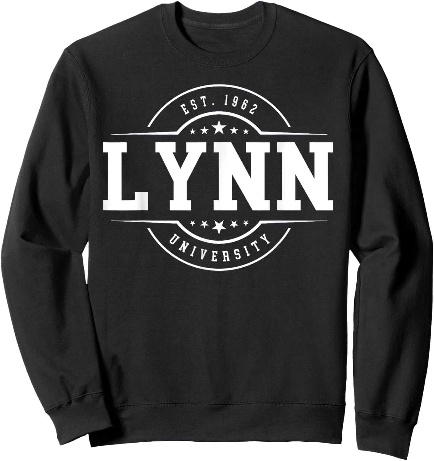 Lynn University (Boca Raton) Arch Vintage Classic Design Sweatshirt - Sweatshirt | Black